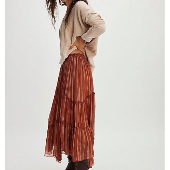 Free people FP One Ember Printed Midi Skirt - Picture 3 of 7